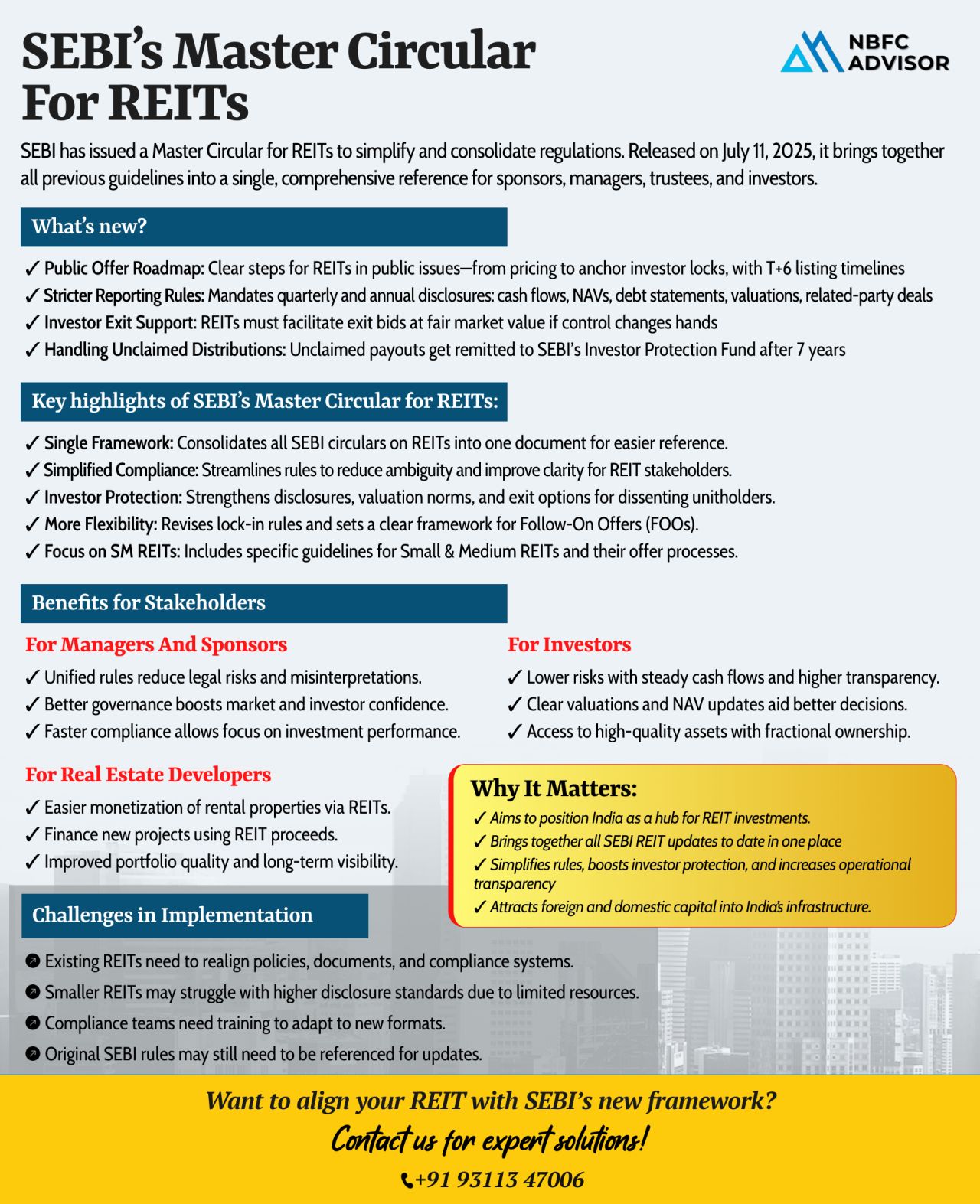SEBI’s Master Circular Reshapes the Future of REITs in India